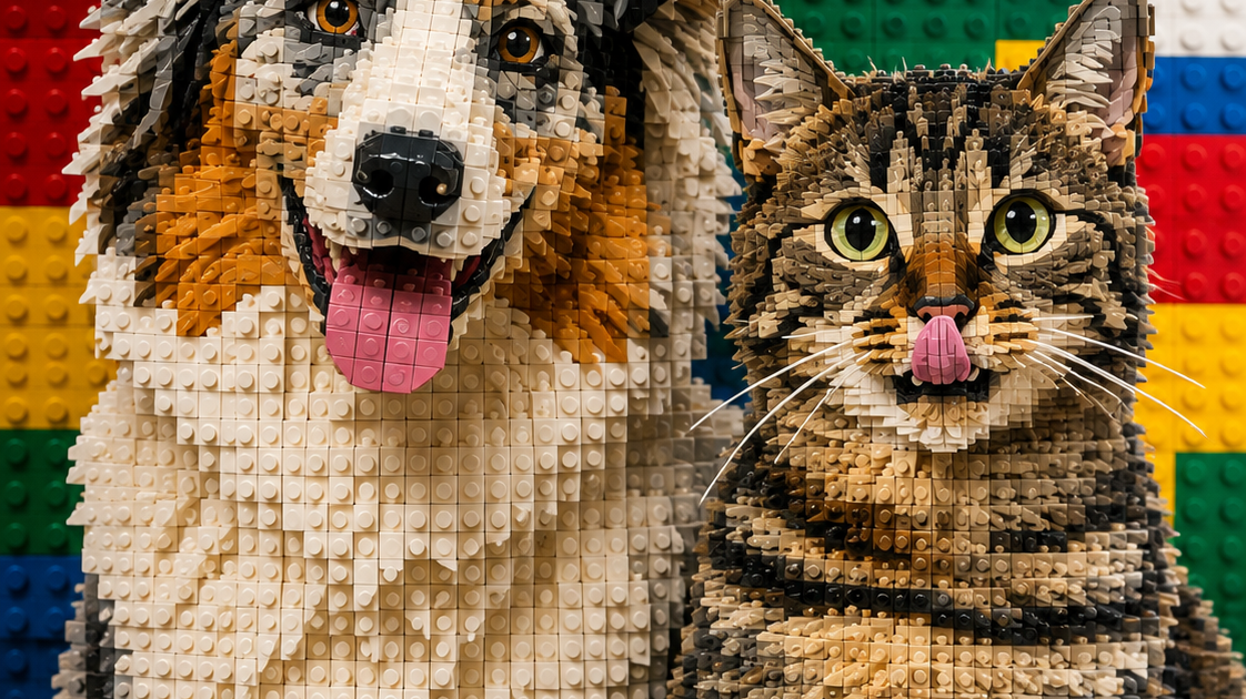 Building Block Pet Portraits: A Fun Gift for Pet Lovers