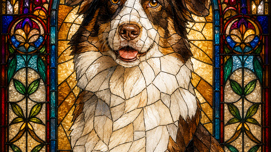 Stained Glass Pet Portraits: A Timeless Decorative Style