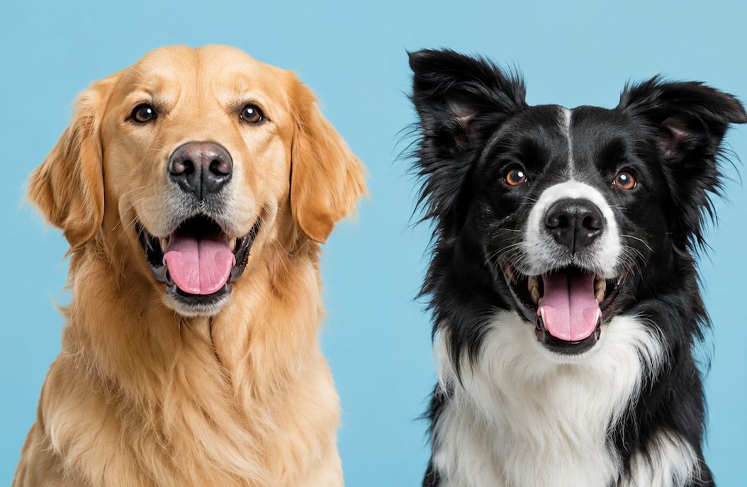 Smiling dogs